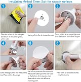 Northern Brothers Door Stops Pack White Floor Self Adhesive Heavy Duty view 5
