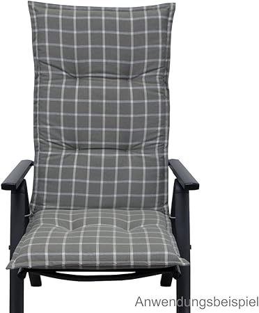 Hochlehner Auflage San Antonio Kariert Sessel Gartenstuhl Kissen Gartenmobel Amazon De Garten