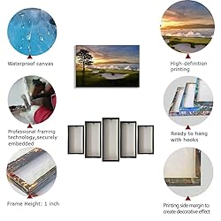 chenchenArt Pebble Beach Golf Course Wall Art