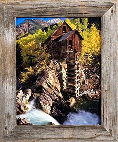 MyBarnwoodFrames - Homestead Reclaimed Barnwood 12x18 Picture Frame (1.5 Inch Frame Width)