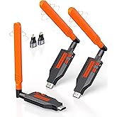 Coolpie Wireless HDMI Transmitter and 2 Receivers, 4K Decode 1080P Full HD Output, 350FT/100M Long Range, 5.8G Extender Plug & Play Low Lag for Streaming Video/Audio Multiple TV/Monitor/Projector/DJs