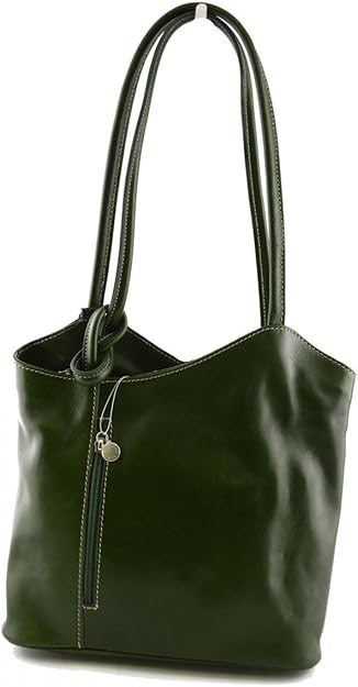Genuine Leather Shoulder Bag Color Green: Handbags: Amazon.com