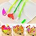 Plant flowers neutral ballpoint pen, Black Ink, Pack of 6, Random Color
