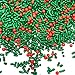 SweetGourmet Holly Berry Mix | Holiday Christmas Sprinkles Nonpareils Bulk | 2 Pounds