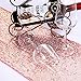 Hestya 8 Pieces Sequin Table Runner Glitter Sparkly 12 by 108 Inch for Wedding Engagement Birthday Summer Theme Party Bridal Baby Shower Dresser Decorations (Rose Gold)