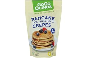 GoGo Quinoa Pancake Mix | Organic | Non-GMO | Plant Based | Quick Meals Ready in Only 5 Minutes | Natural Breakfast for the W