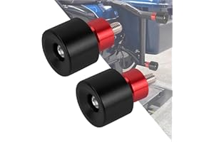 HDBUBALUS Motorcycle Crash Bar Guard Ball Motorcycle Crash Bar Engine Guard Collision Protector Fit for Harley 2Pc (#2 Red)
