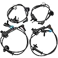 Ynovvo Set of 4 ABS Wheel Speed Sensor Compatible with Chevy Tahoe, for Cadillac Escalade, for GMC Yukon XL 1500 2007-2014 Front Rear Left & Right Side Replace OE#15229012 15121067