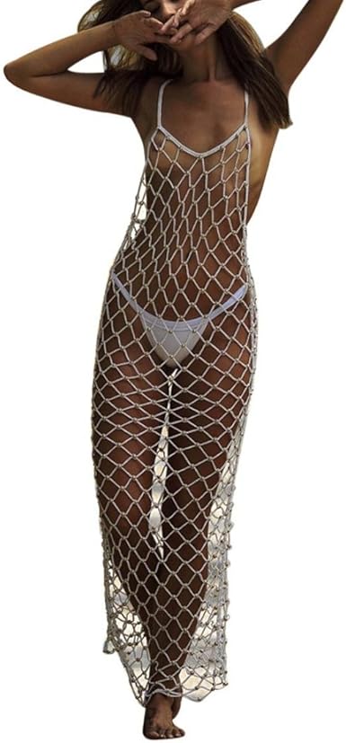 fishnet bathing suit cover up