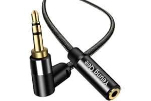 Yeung Qee 3.5mm Male to Female Extension Stereo Audio Cable 3 ft, Audio Extension Cable, AUX Headphone Extension Cable Stereo Jack Cord for Phones, Headphones, Speakers, Tablets, PCs and More（3ft/1M）