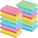 Chuangdi 12 Pcs Sponges Kitchen Bulk Non Scratch Cellulose Sponges Kitchen Assorted Colors for Washing Dishes, 4.7 x 3 Inch(1.5 cm in Thickness)