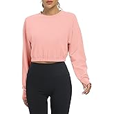 Bestisun Long Sleeve Workout Shirts Athletic Gym Yoga Crop Tops for Women