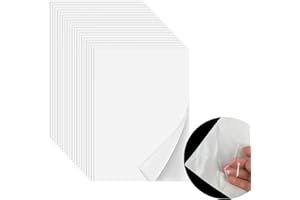 IFFITYA Iron On Adhesive Sheets 20PCS, Heavy Weight Double-Sided Heat Melt Fabric Glue Sheet, A4 Size Fusible Adhesive Sheets, Press-on Patch Iron On Tape, Fusible Interfacing for Sewing, Heat and Bond