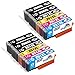 Kingway 12 Pack Compatible Canon Ink Cartridge PGI-250XL CLI-251XL Replacement for Canon PIXMA MX922 MG7520 MG5520 MG5420 MG7120 MG6320 MG6620 MG5620 Printer