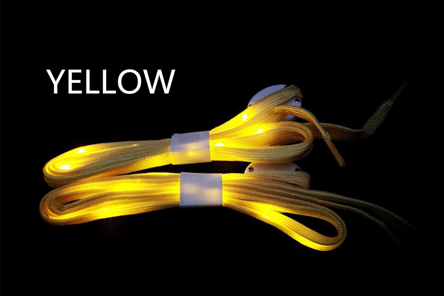 Jofan 6 Pairs Nylon LED Shoelaces Light Up Shoe Laces with 3 Modes in 6 Colors for Party Favors Hip-hop Dancing Cycling Hiking Skating: Sports & Outdoors