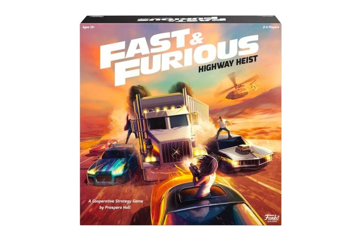 The Fast And Furious: Highway Heist Mission Based Co-operative Strategy Board Game With Different Scenarios For A Three-Games-In-One Experience (Ideal For Ages 12+) - Funko 54802 Signature Games