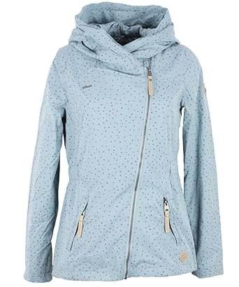Ragwear Paulina Dots Jacke Damen Übergangsjacke Dusty Blue L
