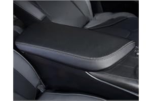 INTGET Car Center Console Armrest Cover for Toyota Camry Accessories 2018-2024 2019 2020 2021 2022 2023 Interior Camry SE/XSE Arm Rest Seat Cover Middle Console Box Lid Protector (New Black Stitches)