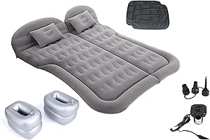 Onirii Inflatable SUV Air Mattress Bed Thickened Car Camping Air Mattress Blow Up Bed,Truck Bed Mattress,Portable Car Travel Mattress,Car Sleeping Mattress Bed for Universal SUV