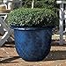 Round Moonstone Planter, Blue, 21-Inch