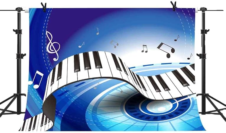 Amazon Mme 10 X 7ft夢音楽背景beatsピアノキーボードノート子写真シームレスなビニールbackgdropビデオstudioフォトnanme414 バックペーパー 背景布 通販