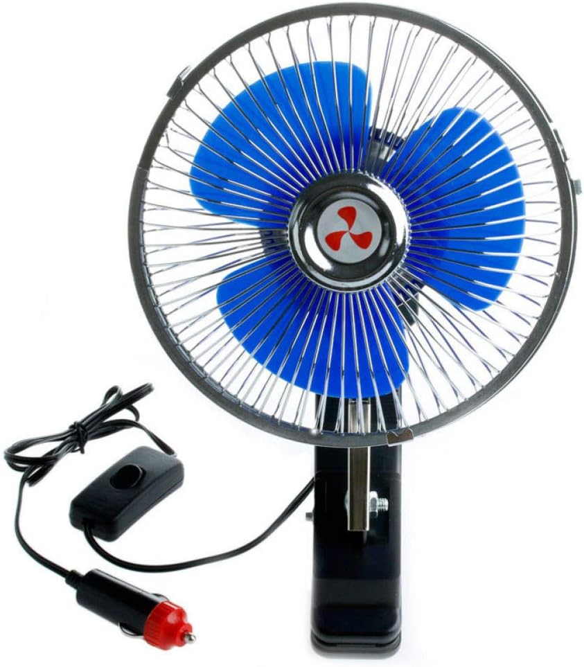 BUFANXIN 12V Fan Oscillating With Suction Cup Car Fan Vans Caravan Cars Dashboard Vehicle
