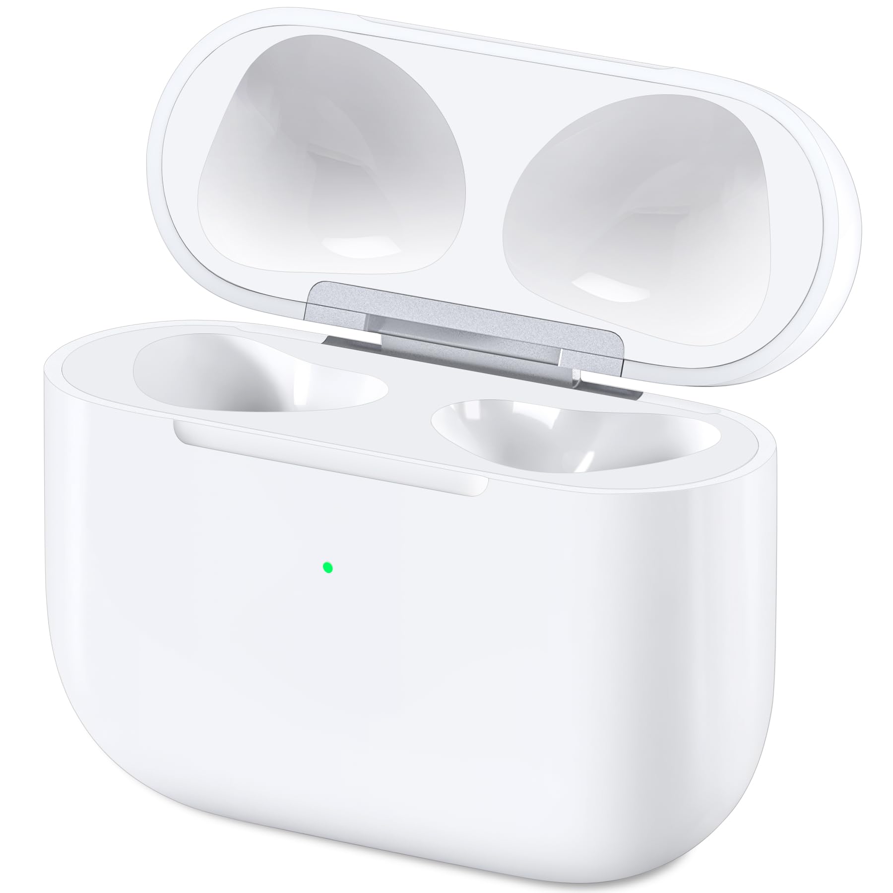 Photo 1 of Wireless Charging Case Compatible with AirPods 3rd Generation, Charger Case Replacement for AirPods 3 with Bluetooth Pairing Sync Button, Earbuds Not Included