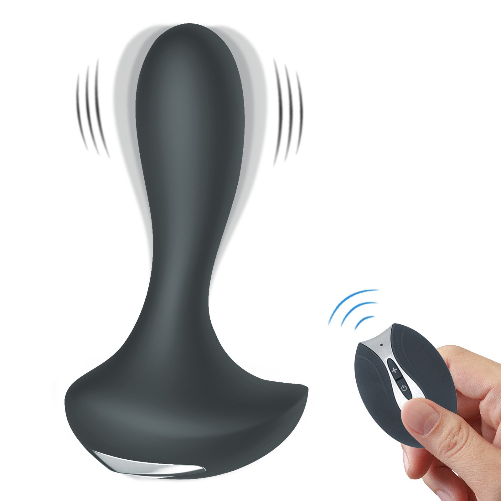 Prostate Massager Vibrators- Prostate Stimulator with Remote Control- Rechargeable 10 Vibration Modes- Waterproof Anal Plug Adult Sex Toys for Couple