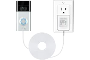 OLAIKE 18V Doorbell Transformer Power Adapter Compatible with Blink Video Doorbell, with 8m/26ft AC Charger Cord,No Worry About Battery Power,White