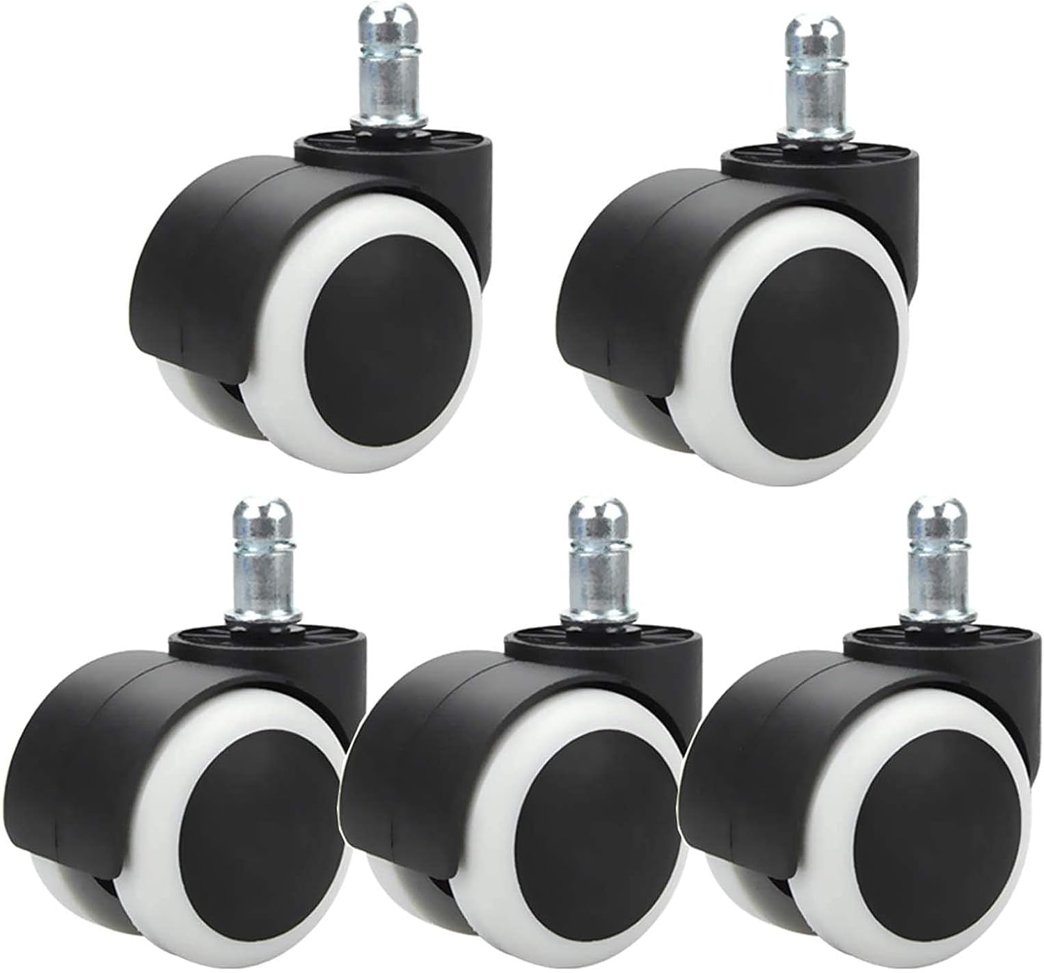 Caster Wheels, Furniture Caster, 2"/50mm Rotating Rod Casters, Stable