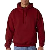 Gildan G125 DryBlend Adult Hooded Sweatshirt, Maroon, Medium