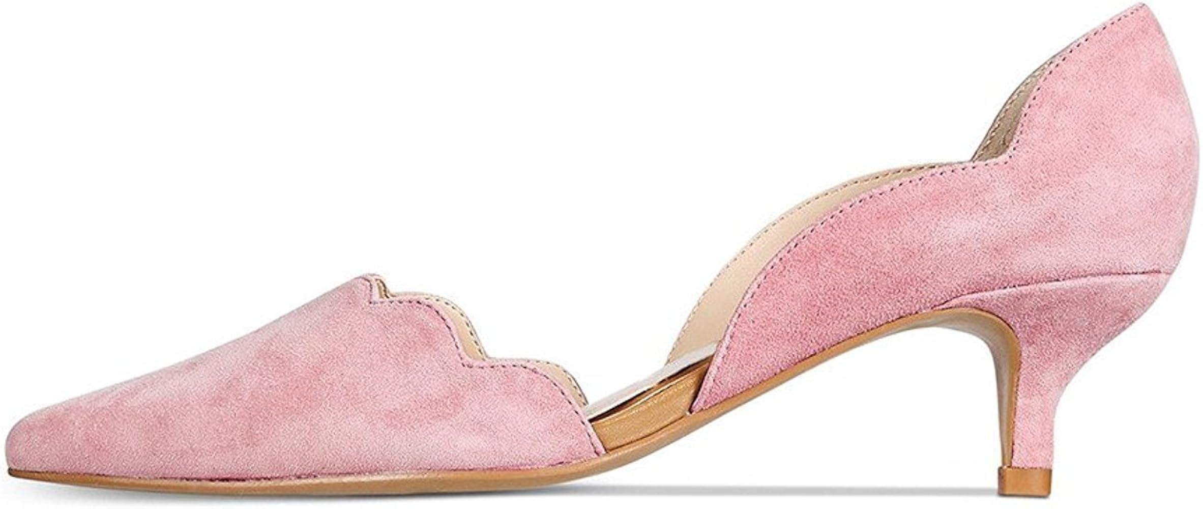 pale pink kitten heel sandals