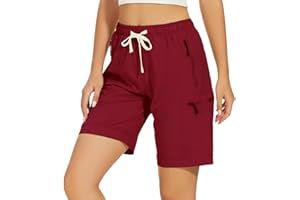 Msmsse Women's Hiking Cargo Shorts Quick Dry Lightweight Stretch Outdoor Golf Summer Casual Sports Shorts