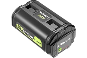 Koedsion 40V 6.0Ah Lithium-Ion Battery Replacement for Ryobi 40v Battery, OP4020, OP4060, OP4040, OP4050. High Capacity Compatible with Ryobi 40-Volt HP Cordless Power Tools and Chargers