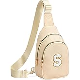 Viverte Birthday Gifts for 7 8 9 10 11 12 13 Year Old Girls Small Initial Sling Bag Cross Body Bag Fanny Pack for Girls