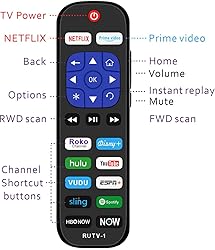 for TCL Roku TV Remote Replacement, for onn roku tv