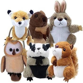 woodland finger puppets
