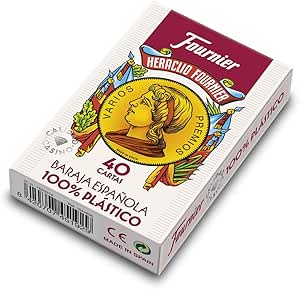 Fournier Baraja Española nº 2100 100% plástico 40 Cartas ...