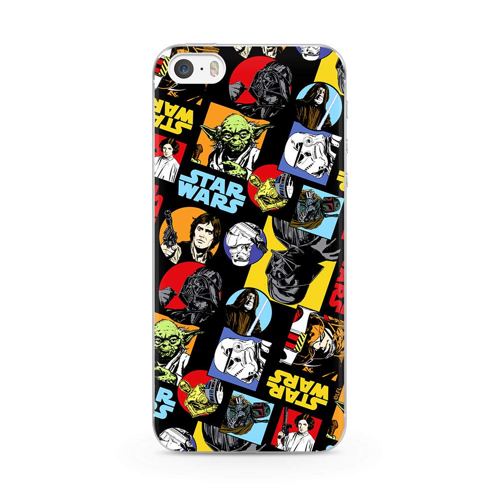 ERT GROUP mobile phone case for Apple Iphone 5/5S/SE original and officially Licensed Star Wars pattern 018 optimally adapted to the shape of the mobile phone, case made of TPU