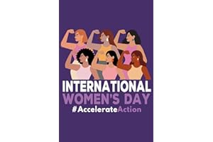 International Women's Day #AccelerateAction: Happy Women's Day 2025 Notebook Journal, Accelerate Action, IWD 2025, 8 March