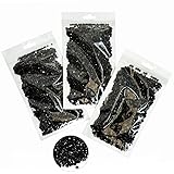 qiipii 16000PCS Pure Black Resin Rhinestones for