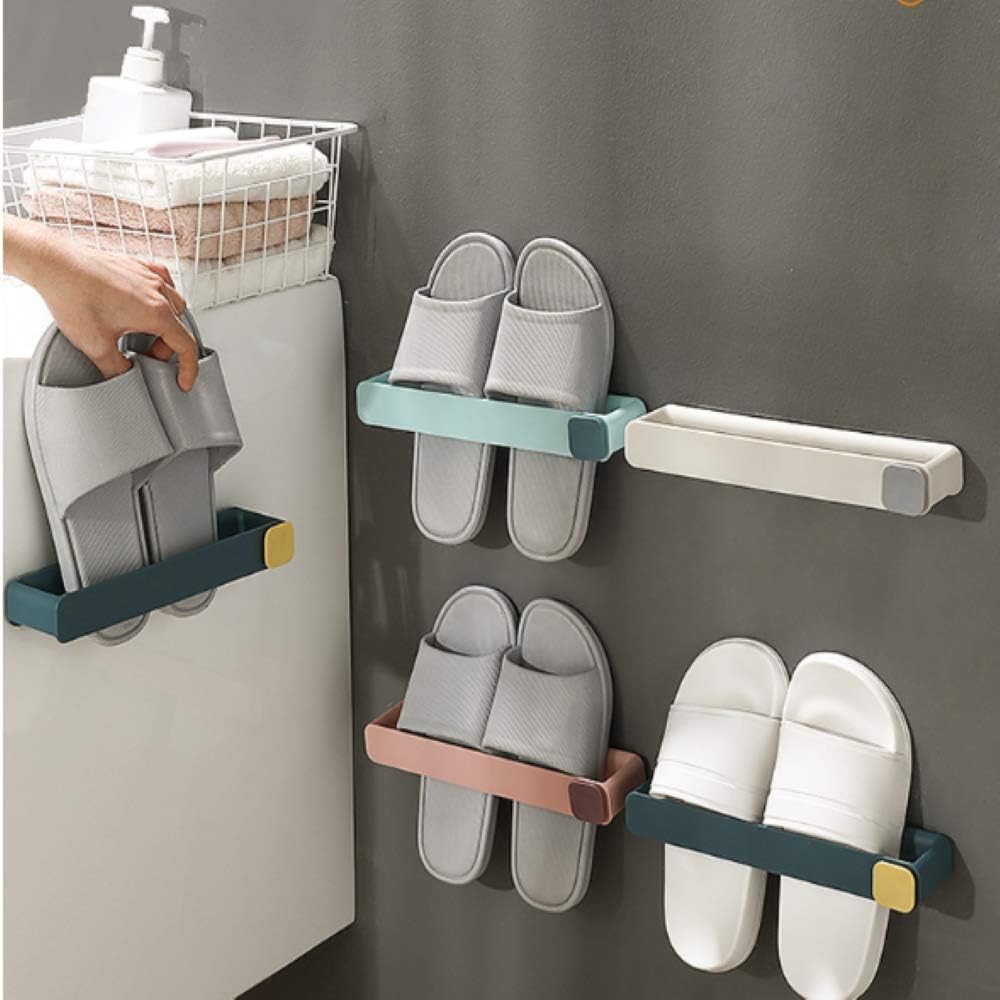 Zapatero montado en la pared, juego de 4 organizadores para colgar