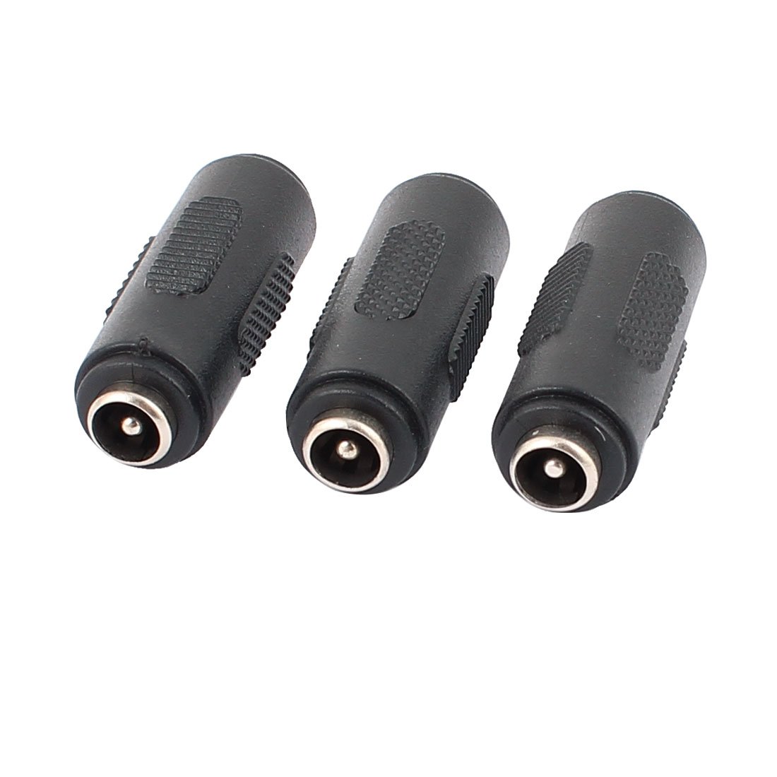 sourcing map 3Pcs DC Power Female to Female Jack Adapter 2.1x5.5mm Connector For CCTV Camera