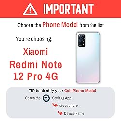 Case Compatible with Xiaomi Redmi Note 12 Pro 4G