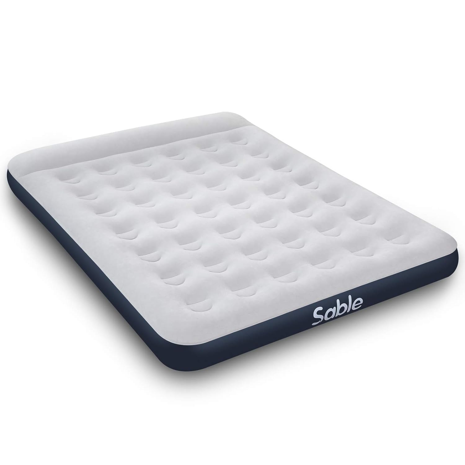 Inflatable Air Bed Double Size Mattress, Sable Blow up Bed with Built