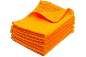 Towel Supercenter Fingertip Towels 11X18 100% Cotton Rally Towels Colors 24Pack 36Pack 60Pack 120Pack (Orange, 120)