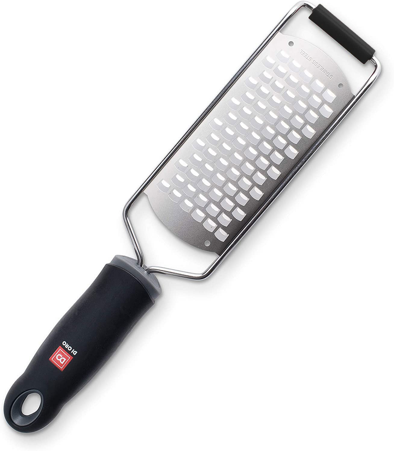 DI ORO® - Pro Grade Grater Kitchen Tool – Easily Shreds and Grates Cheeses, Fruits, Vegetables, Ginger, and Garlic – Razor Sharp Stainless-Steel Blade