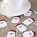 NICEXMAS Christmas Glass Decorations / Card Santa Hats X 20 and Santa Father Christmas Confetti (24g)