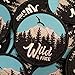 Wild & Free Iron on Patch for Jackets, Backpacks, Jeans, Hats, and Clothing - Iron on Patches