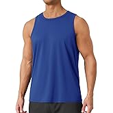 BOOJO Tank Tops Men - Summer Black Quick Dry Moisture Wicking Workout Muscle Sleeveless Shirts for Gym Running Beach